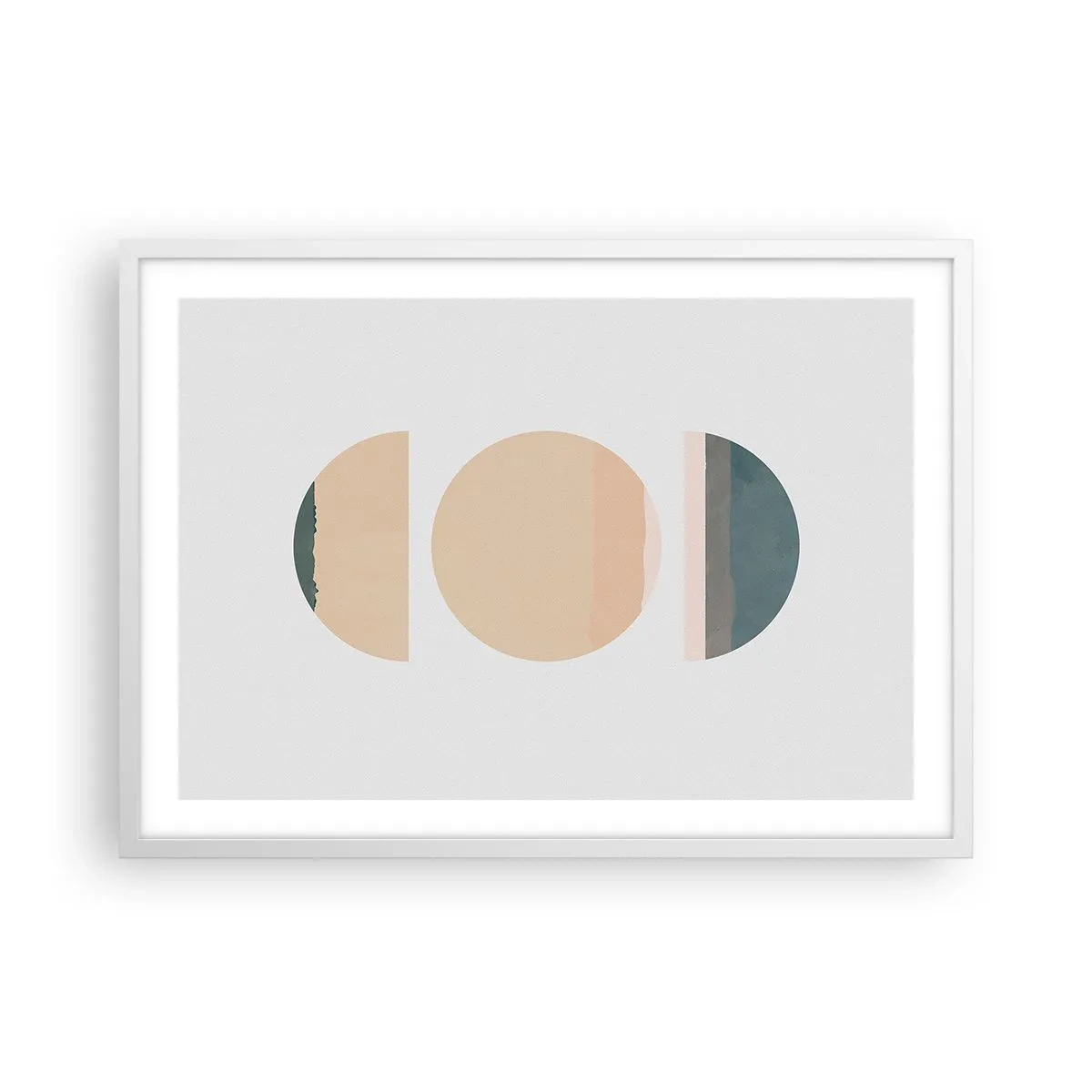 Plakat i hvid ramme - Hjul for hjul - 70x50 cm