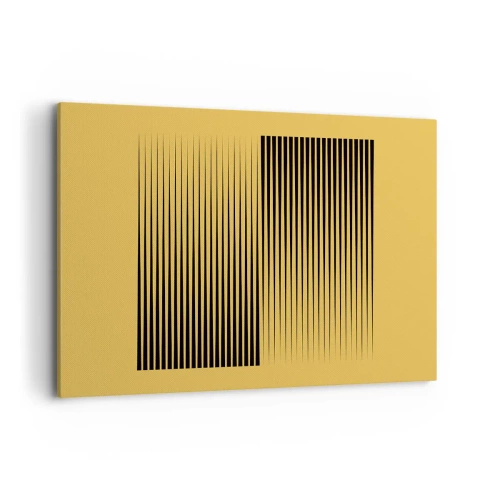 Lærredstryk - Billede på lærred - Modsætningernes kvadrat - 100x70 cm