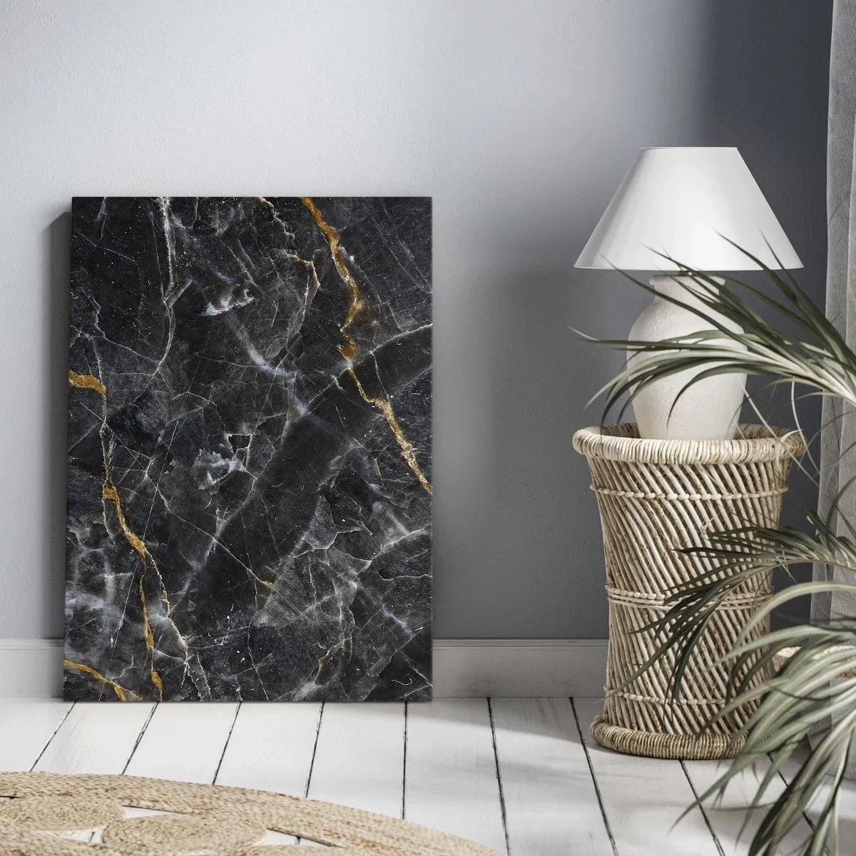 Lærredstryk - Billede på lærred - En stens indre liv - 45x80 cm