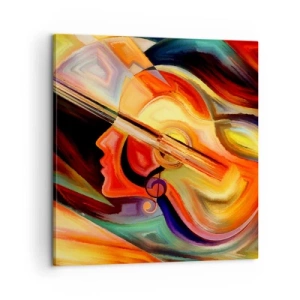 Lærredstryk - Billede på lærred - Og alt er i orden - 60x60 cm