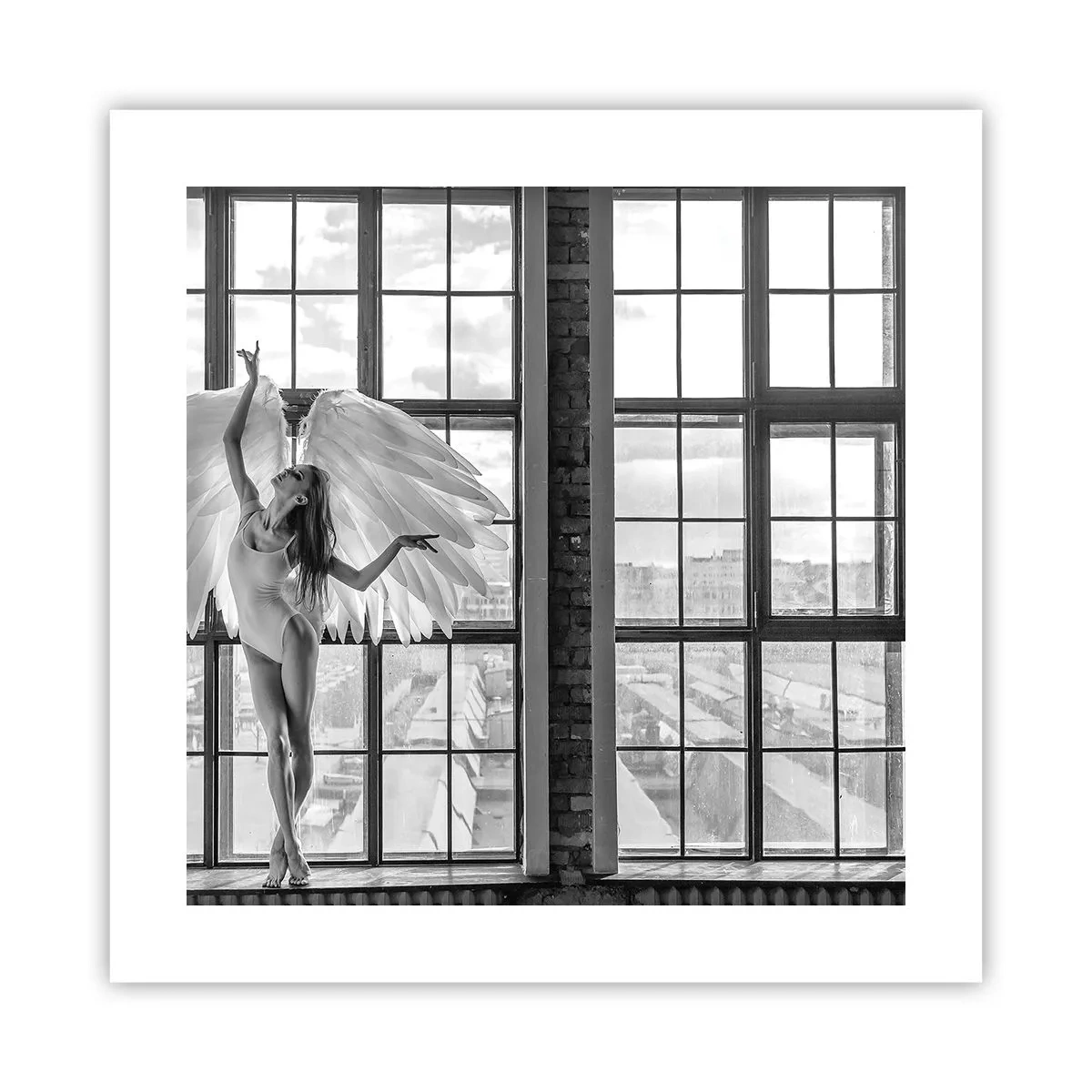 Plakat - Englenes by? - 40x40 cm