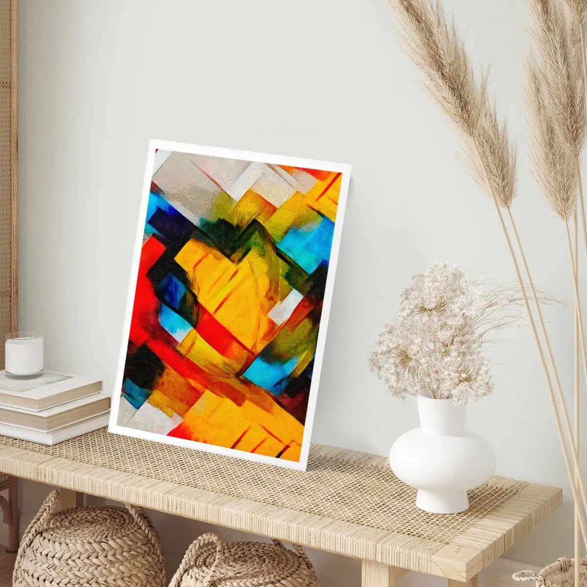 Plakat - Flerfarvet lagdeling - 61x91 cm