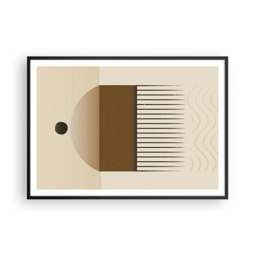 Plakat i sort ramme - Forskellige stater - 100x70 cm