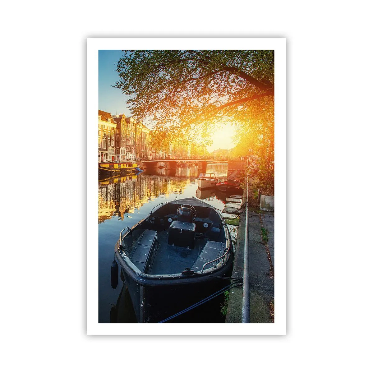 Plakat - Morgen i Amsterdam - 61x91 cm