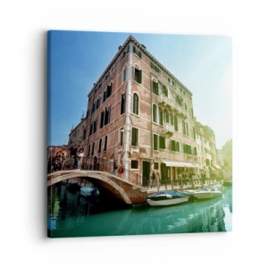 Lærredstryk - Billede på lærred - Venedig - Amore Mio - 30x30 cm