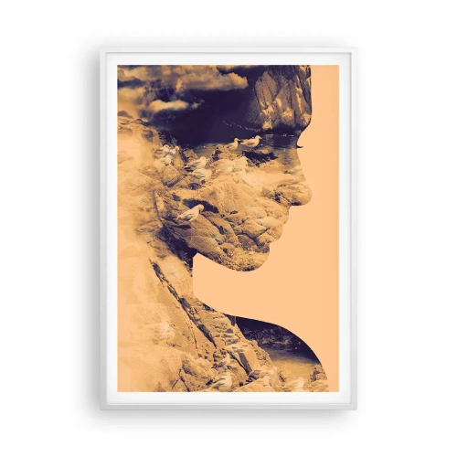 Plakat i hvid ramme - Smuk af natur - 70x100 cm