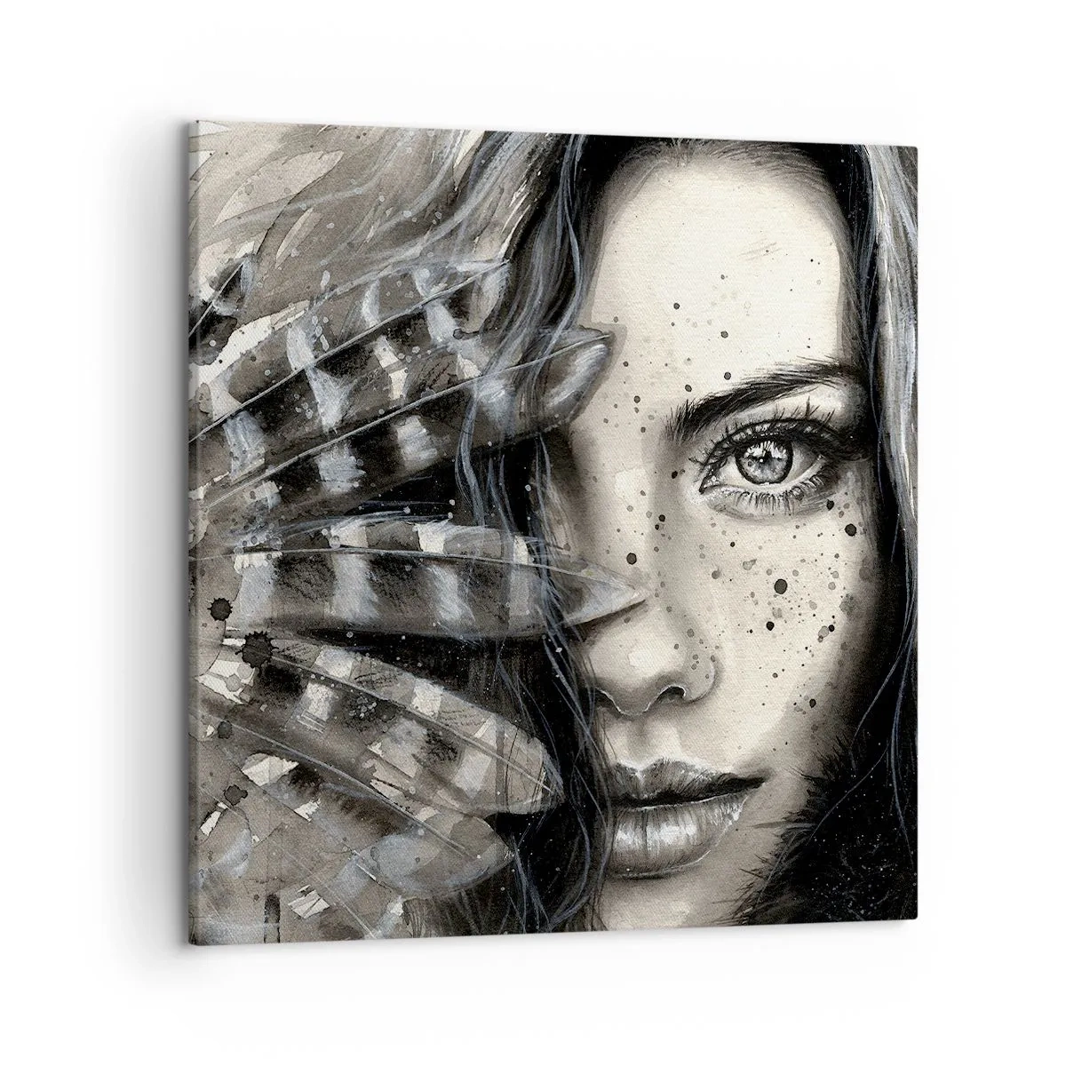 Lærredstryk - Billede på lærred - Vild skønhed - 50x50 cm