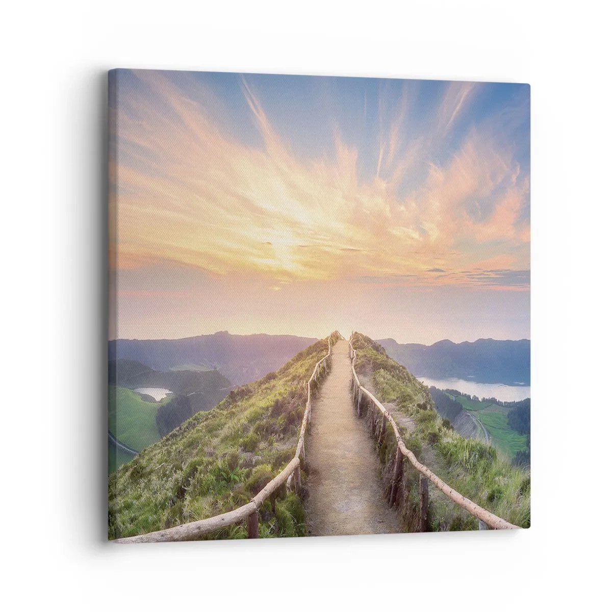 Lærredstryk - Billede på lærred - Tæt på himlen - 30x30 cm