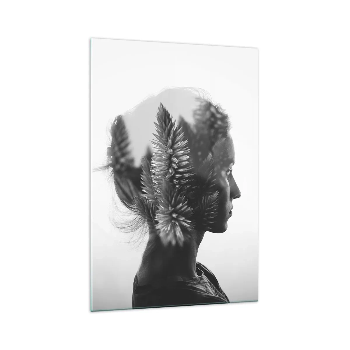 Billede på glas - Dame af fyrreskoven - 70x100 cm