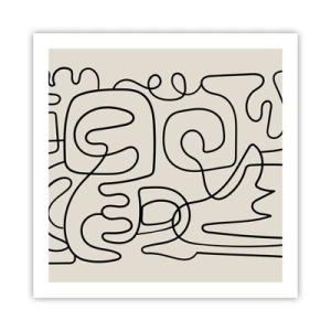 Plakat - På sporet - 60x60 cm