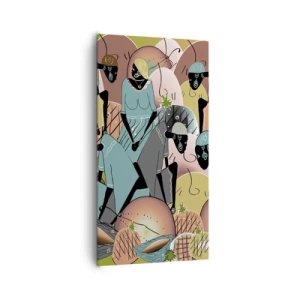 Lærredstryk - Billede på lærred - Den store fejring er på vej - 65x120 cm