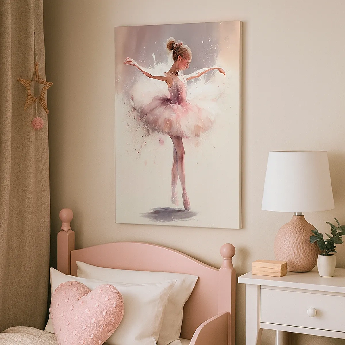 Lærredstryk - Billede på lærred - Som en ung fugl - 50x70 cm