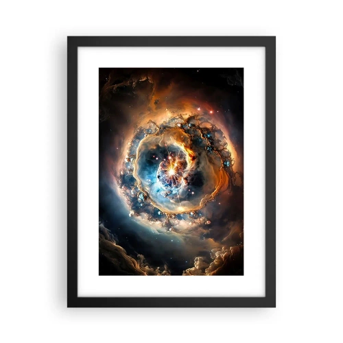 Plakat i sort ramme - Begyndelse - 30x40 cm