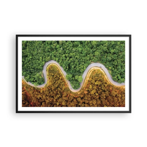 Plakat i sort ramme - Grænser og gennembrud - 91x61 cm