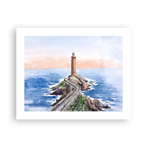 Plakat - Med front mod havet - 50x40 cm