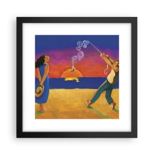 Plakat i sort ramme - Mere end en stjerne fra himlen - 30x30 cm