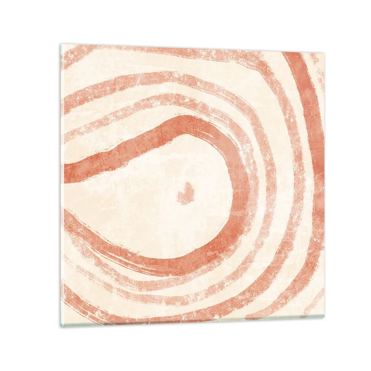 Billede på glas - Koralcirkler - komposition - 50x50 cm