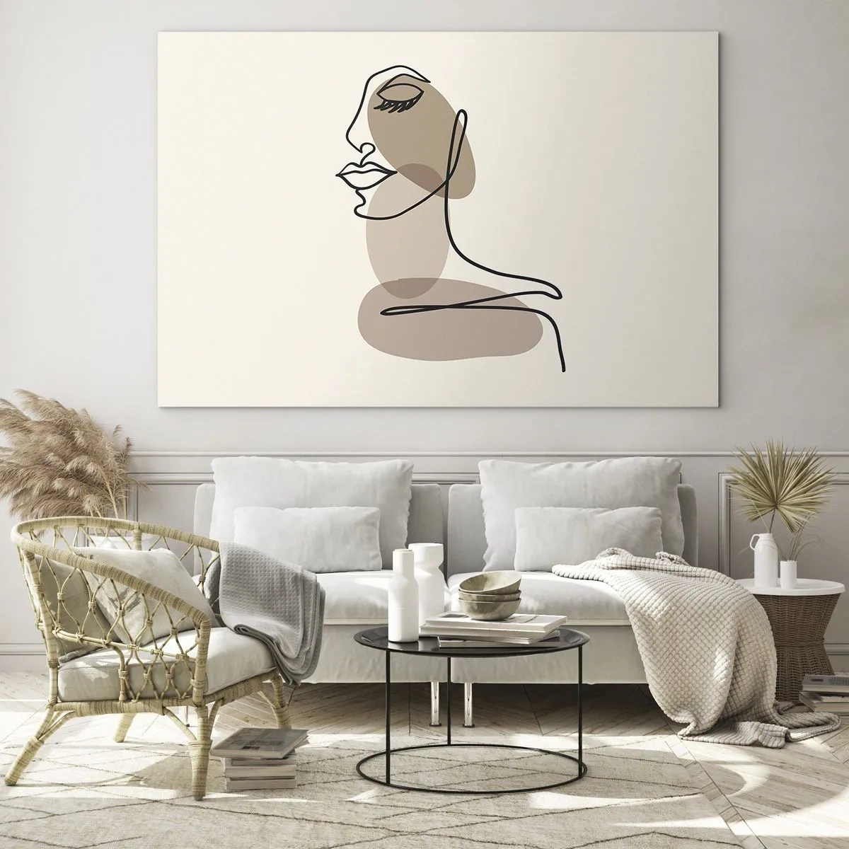 Billede på glas - Lytter til sig selv - 100x70 cm