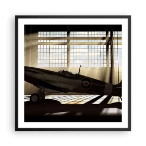 Plakat i sort ramme - Resten af krigeren - 60x60 cm