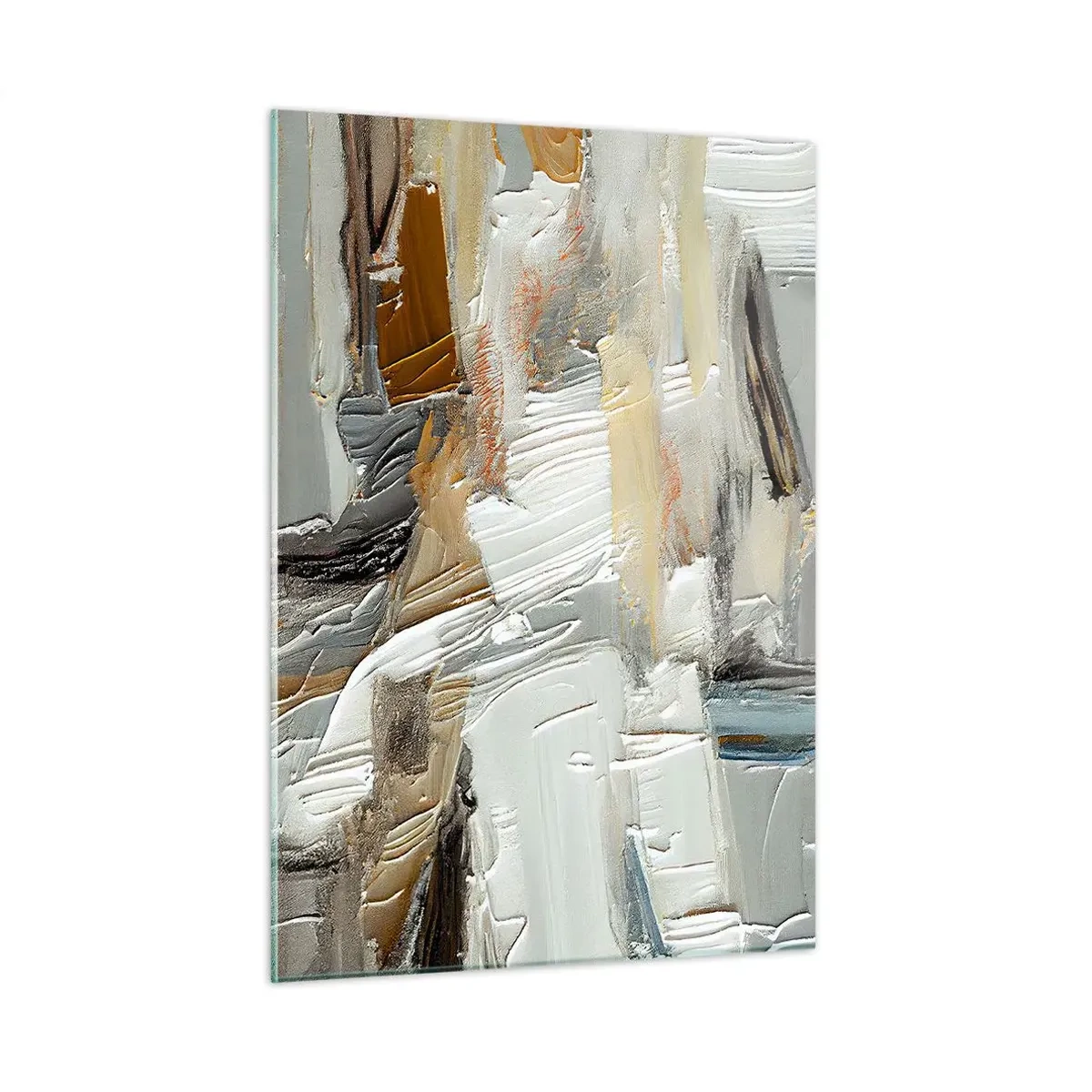 Billede på glas - Farverige lagdelinger - 50x70 cm