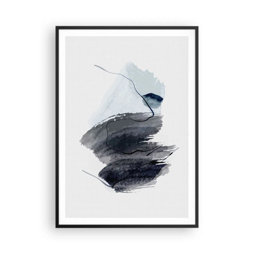 Plakat i sort ramme - Intensitet og bevægelse - 70x100 cm