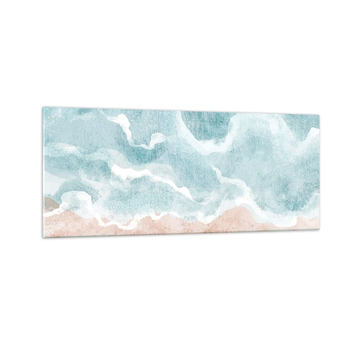 Billede på glas - Abstraktion af skyer - 100x40 cm