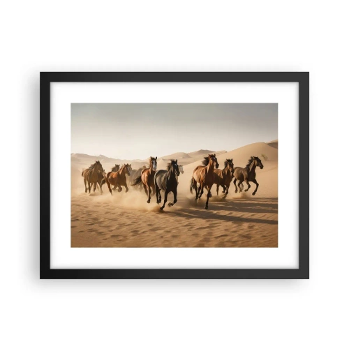 Plakat i sort ramme - Fri som vinden - 40x30 cm