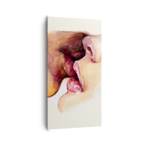 Lærredstryk - Billede på lærred - Som nat og dag, jord og himmel - 65x120 cm