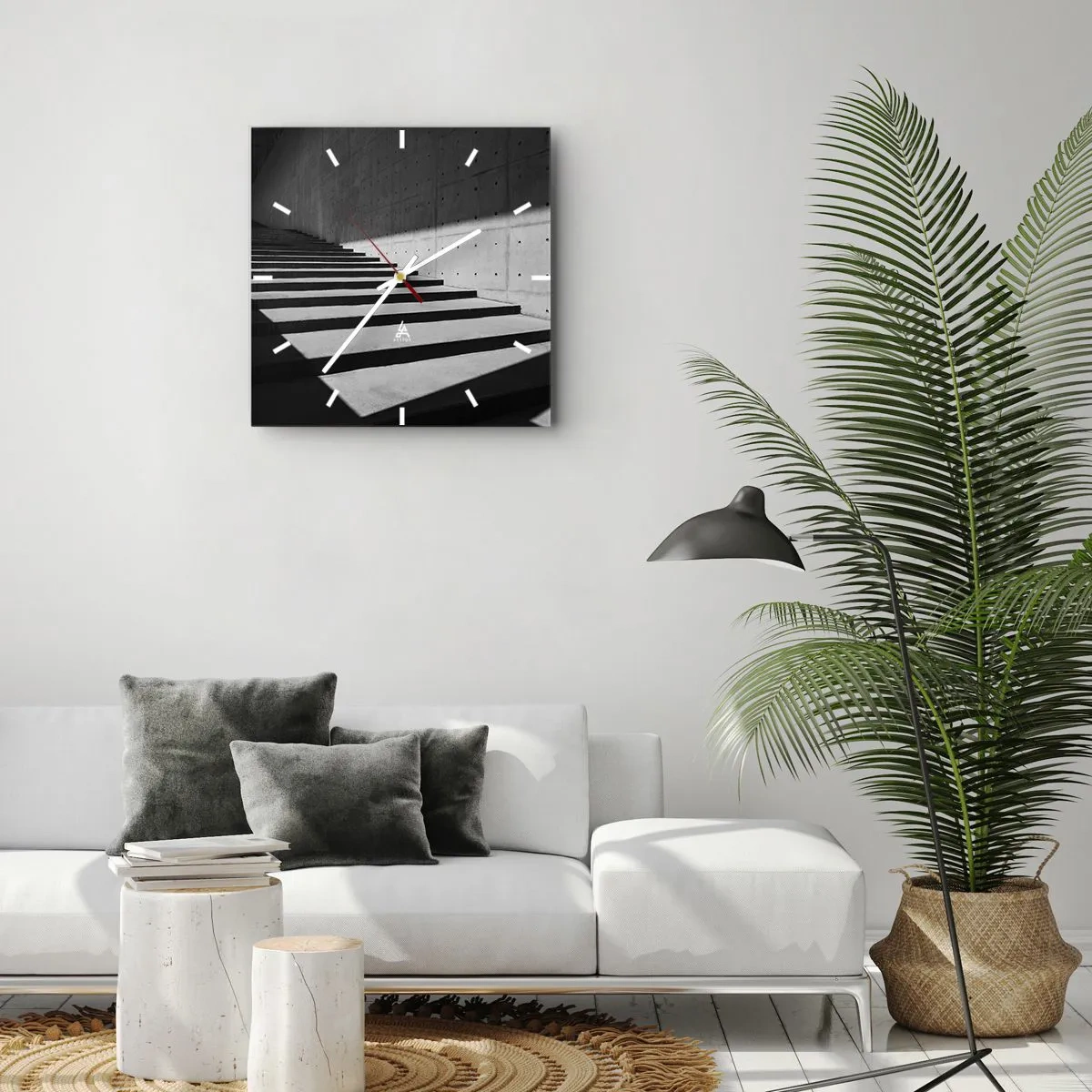 Vægur, Uret - Modernismens rå skønhed - 30x30 cm