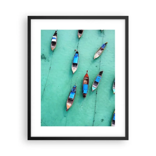 Plakat i sort ramme - I glædelig forventning - 40x50 cm