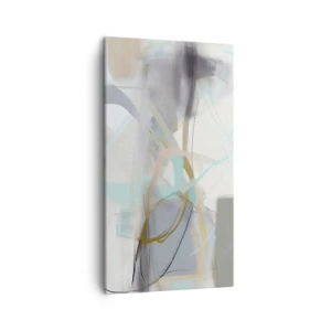 Lærredstryk - Billede på lærred - Tågeagtig abstraktion - 45x80 cm