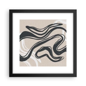 Plakat i sort ramme - Multipliceret udtryk - 30x30 cm