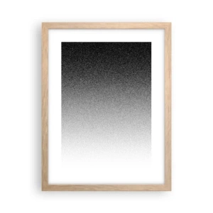 Plakat i ramme af lyst egetræ - På vej mod lyset - 30x40 cm
