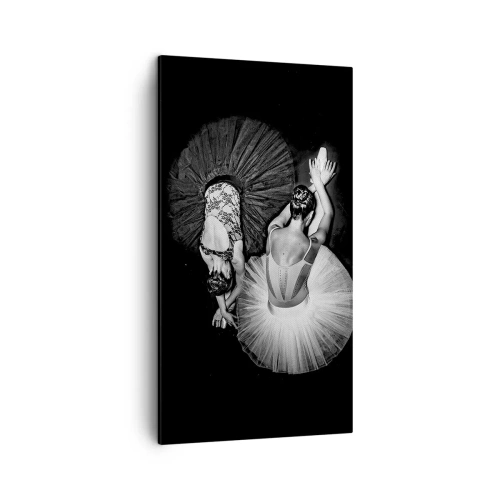 Lærredstryk - Billede på lærred - Yin og yang - den perfekte balance - 45x80 cm