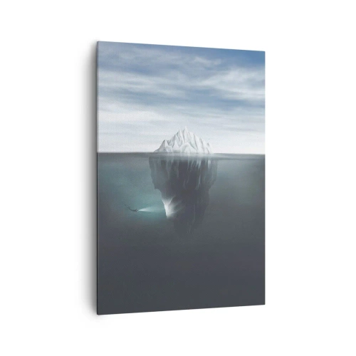 Lærredstryk - Billede på lærred - Undervands-mysterium - 70x100 cm