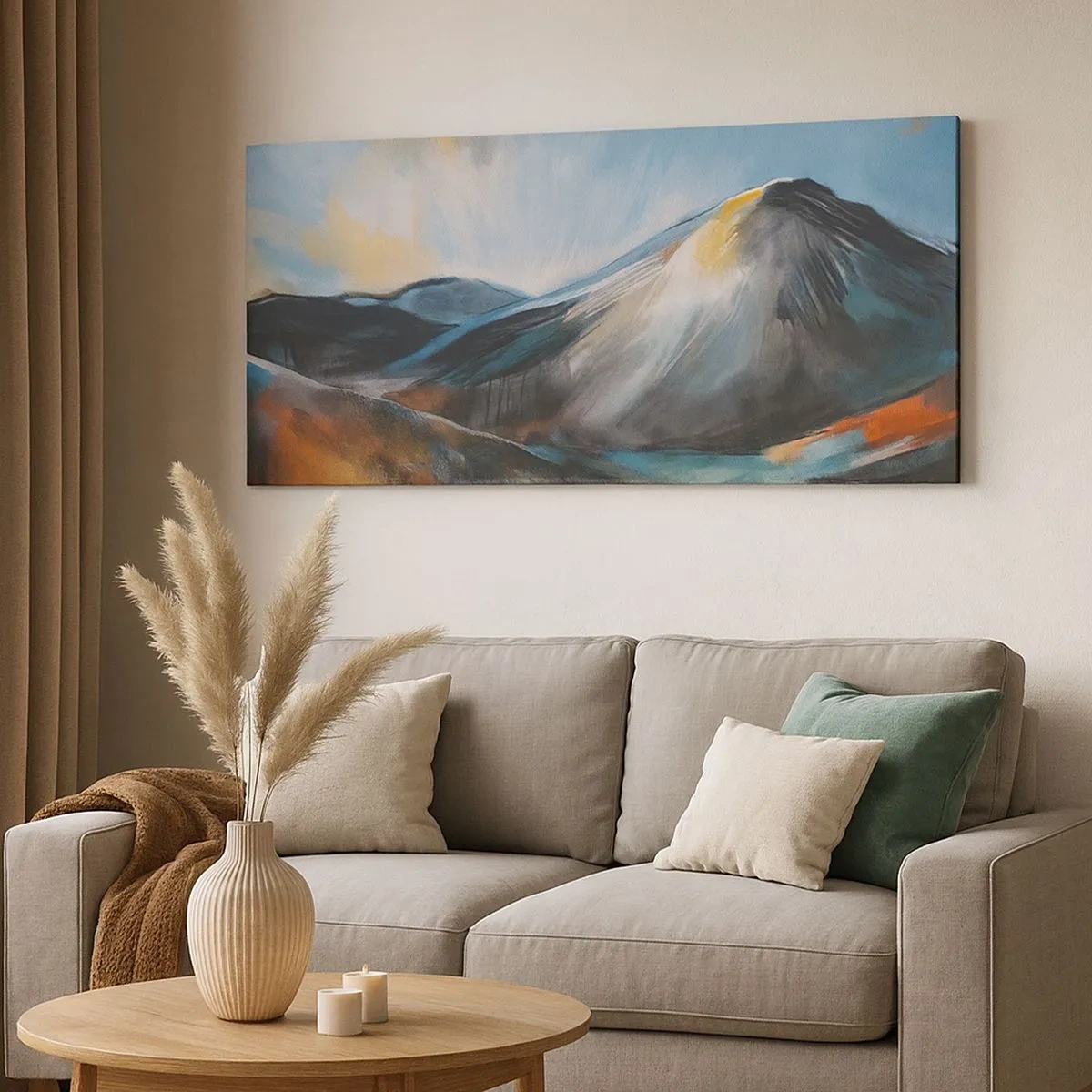 Lærredstryk - Billede på lærred - Rå og smuk - 100x40 cm