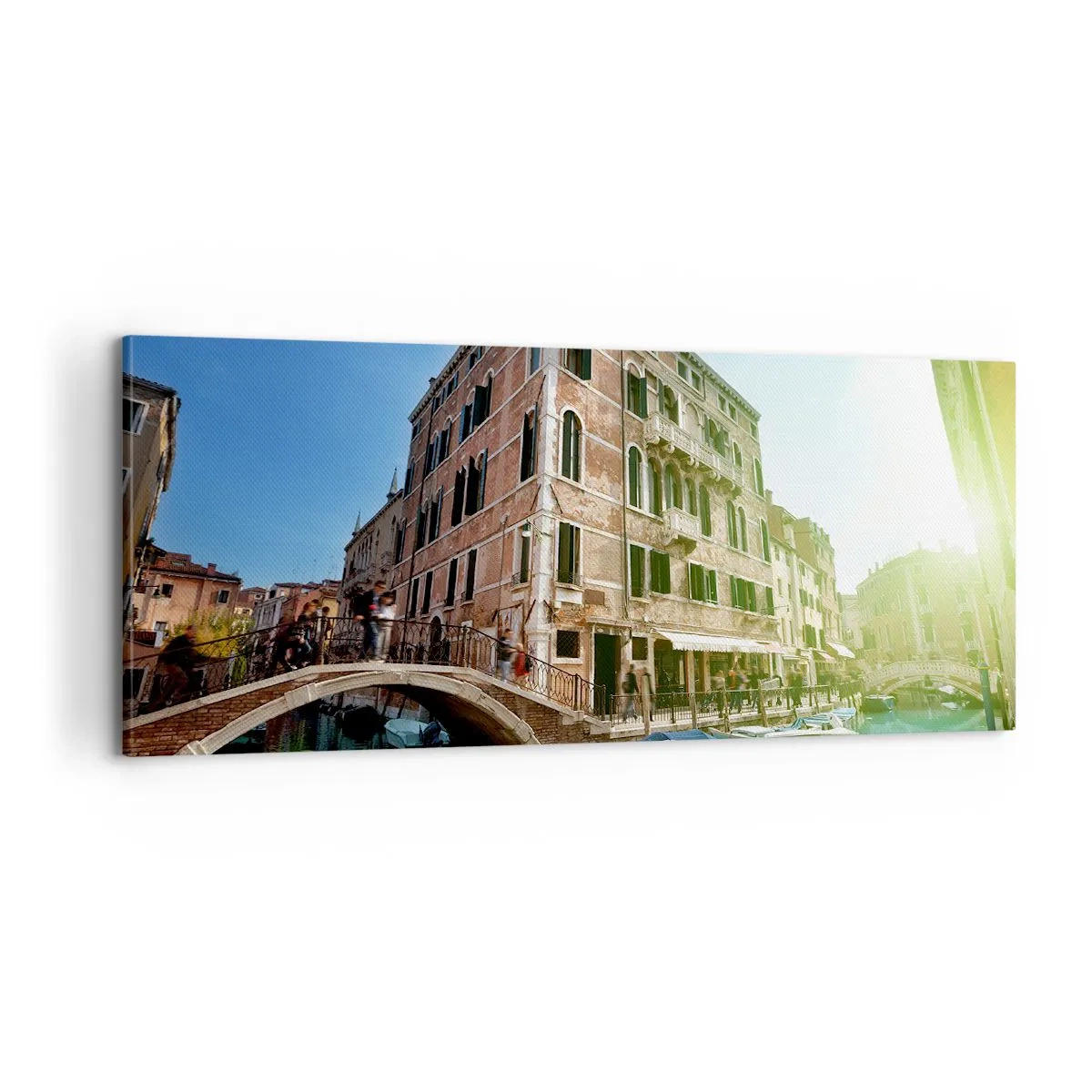 Lærredstryk - Billede på lærred - Venedig - Amore Mio - 100x40 cm
