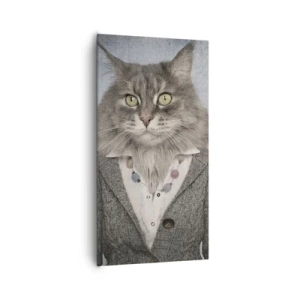 Lærredstryk - Billede på lærred - Pelse er igen på mode - 65x120 cm