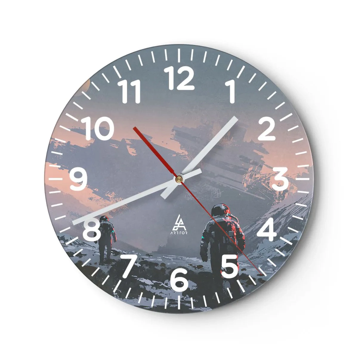 Vægur, Uret - Under en ukendt stjerne - 40x40 cm