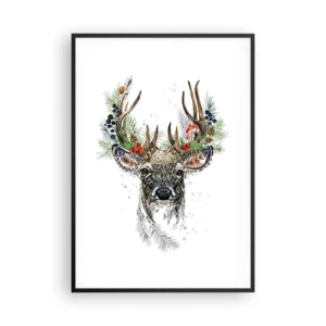 Plakat i sort ramme - I festlig påklædning - 70x100 cm