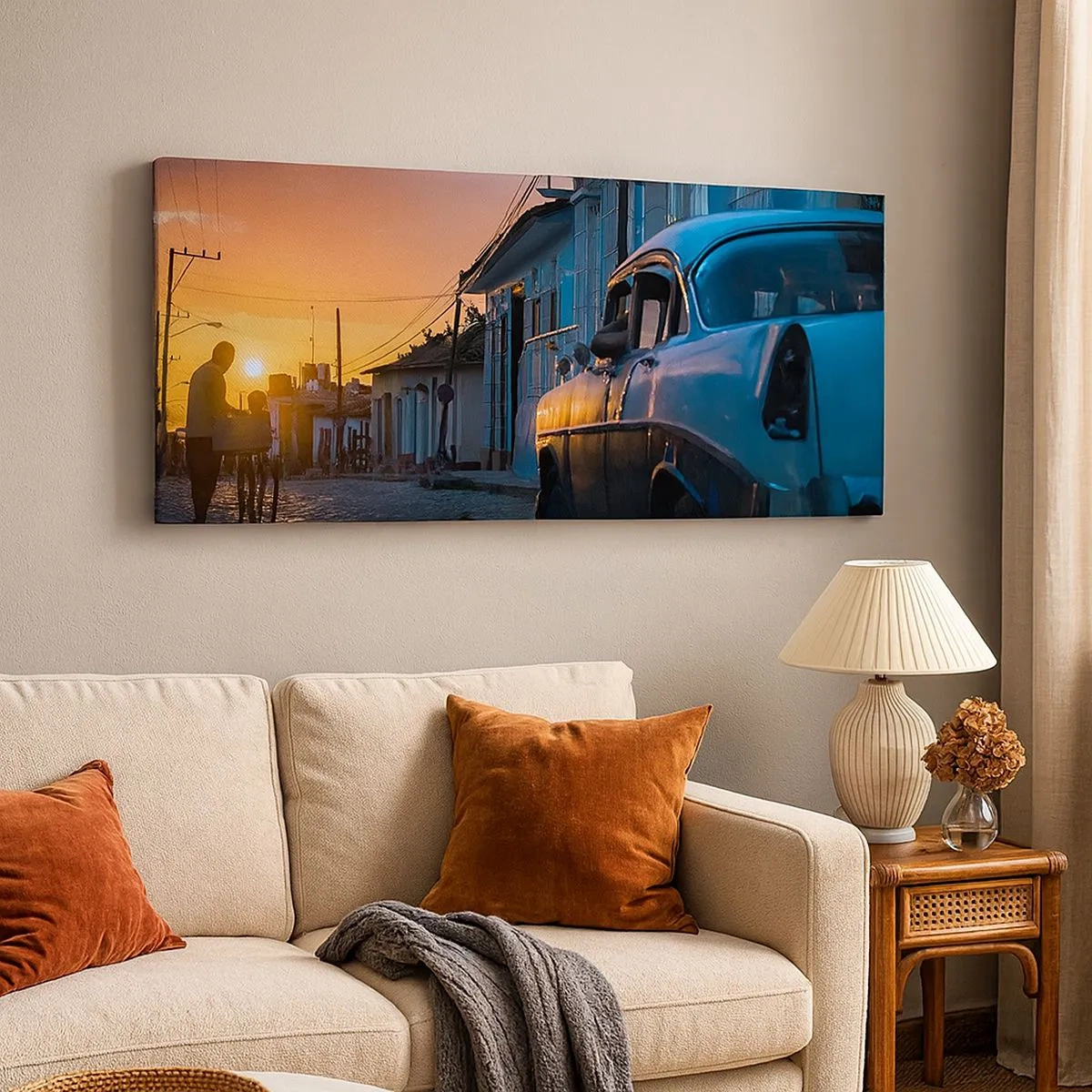 Lærredstryk - Billede på lærred - Det er her, tiden går langsommere - 100x40 cm