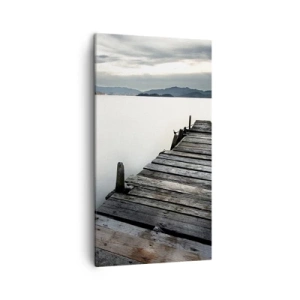 Lærredstryk - Billede på lærred - Fordyb dig i ro og fred - 45x80 cm