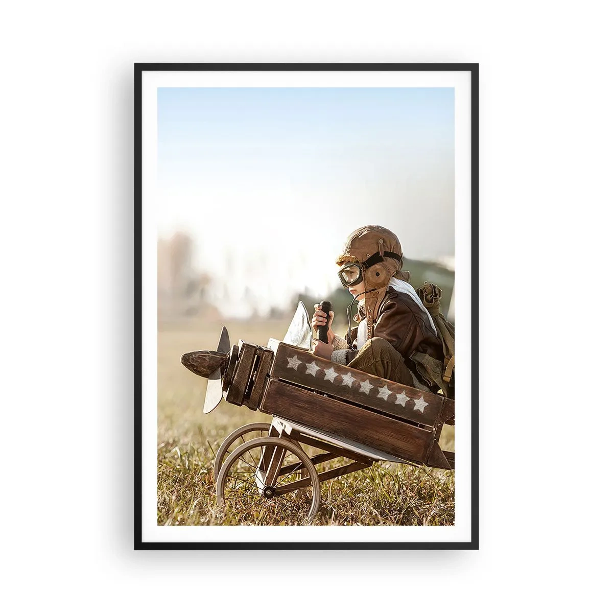 Plakat i sort ramme - Start mod drømmen - 70x100 cm