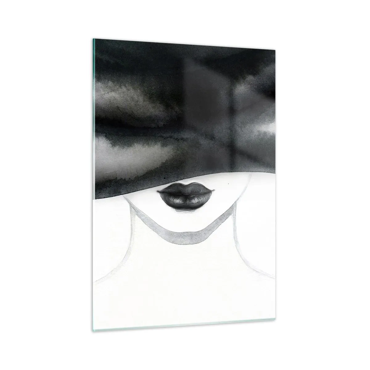 Billede på glas - Et sensuelt mysterium - 50x70 cm