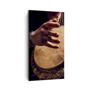 Lærredstryk - Billede på lærred - I hjertets rytme - 45x80 cm