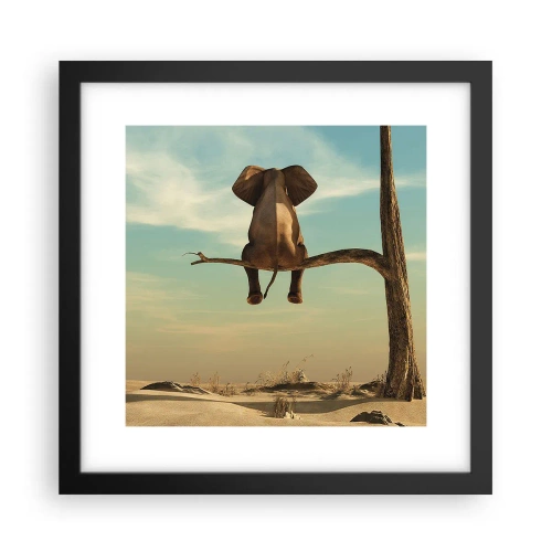 Plakat i sort ramme - Et nyt synspunkt - 30x30 cm