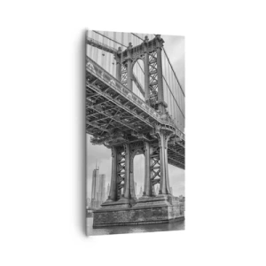 Lærredstryk - Billede på lærred - Til byens hjerte - 65x120 cm