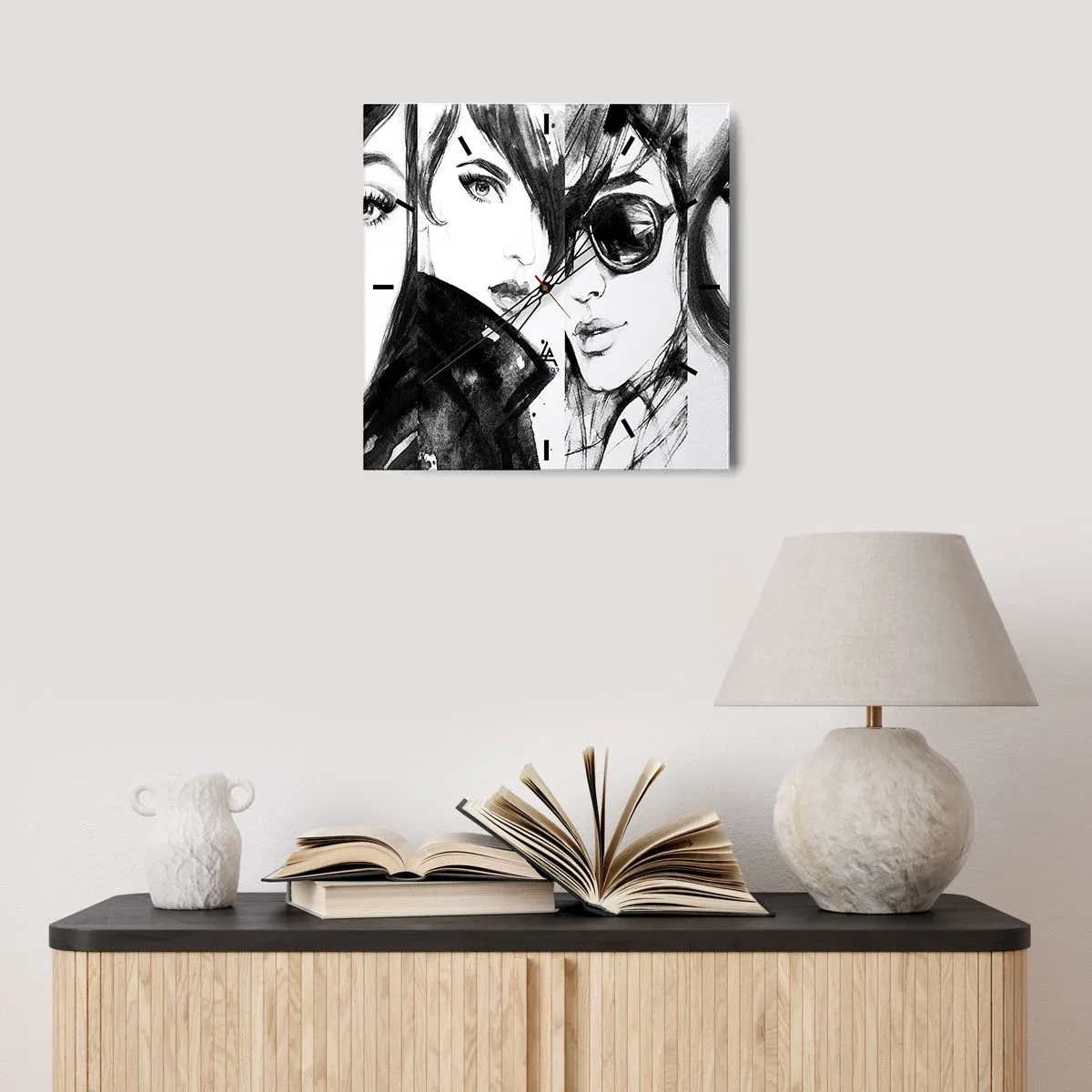 Vægur, Uret - Skønhed mangedoblet - 30x30 cm