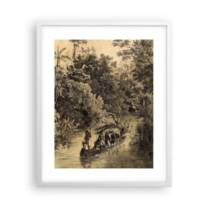 Plakat i hvid ramme - Rejsen til kilden - 40x50 cm