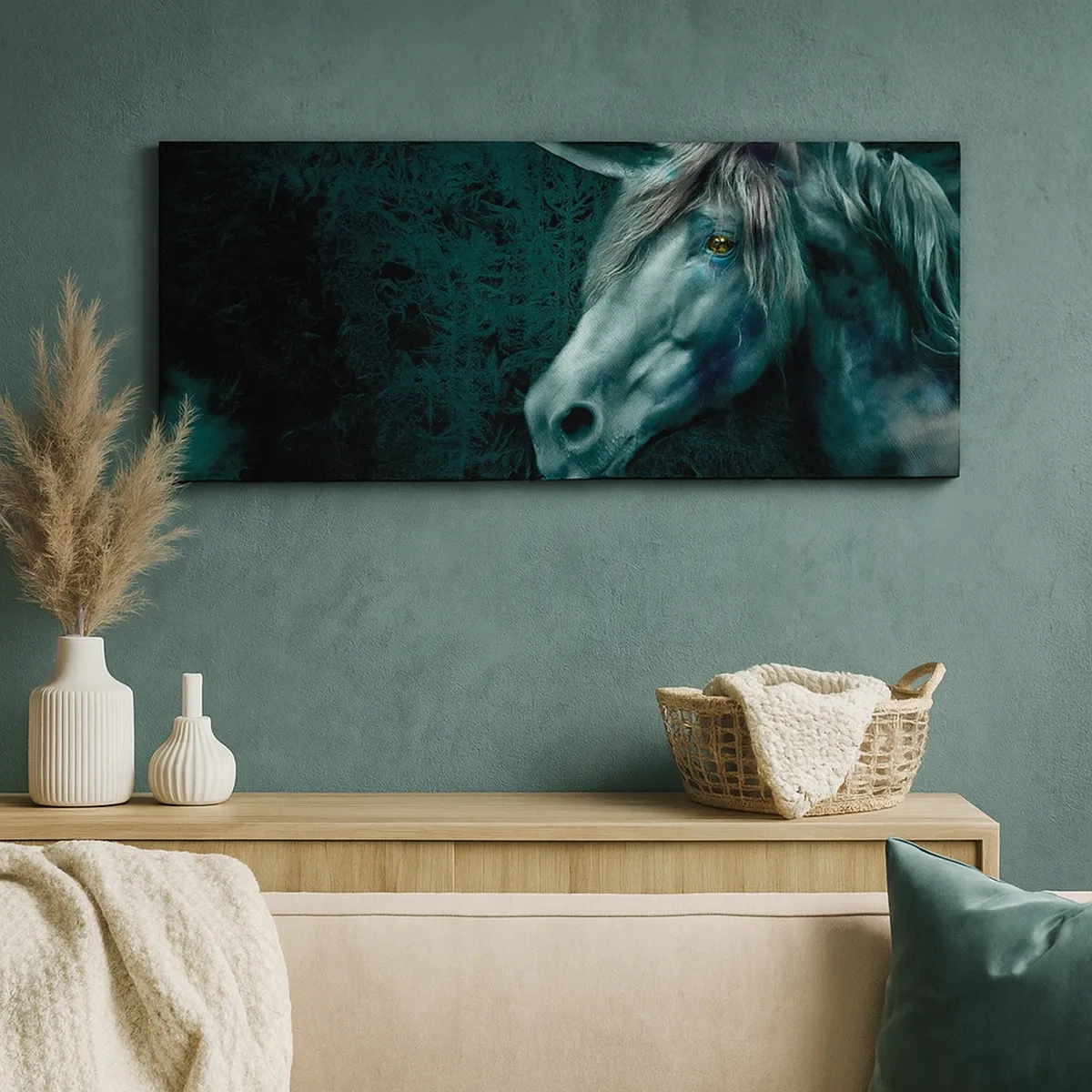 Lærredstryk - Billede på lærred - I en eventyrlig skov - 30x30 cm